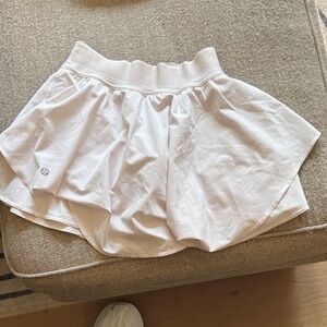 Lululemon Athletica White Skirt with biker shorts